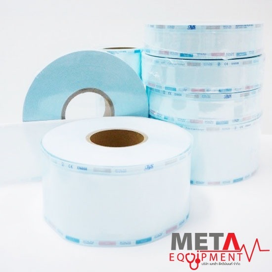 ซองบรรจุภัณฑ์เครื่อมือแพทย์ปลอดเชื้อแบบขอบเรียบ Sterilization bag flat roll - ผู้นำเข้าและจำหน่ายอุปกรณ์ทางการแพทย์ - เมทต้า อีควิปเมนท์