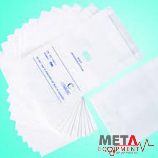 ถุงกระดาษฆ่าเชื้อแบบขอบซ้อน  Sterilization paper bags gusseted-paper/paper  - บริษัท เมทต้า อีควิปเมนท์ จำกัด